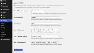 什么是视图转换？了解一下 WordPress 新插件 View Transitions                                                                                                           WordPress资讯                                                                                      25年6月6日                                                                                                                                                                                                            编辑                                                                                                                                                                                                                                    网站编辑                                                                                                                 取消关注                                 关注                                 私信-查尔斯WordPress建站