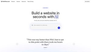 WordPress.com 推出 AI 驱动的网站构建器                                                                                                           WordPress资讯                                                                                      25年6月6日                                                                                                                                                                                                            编辑                                                                                                                                                                                                                                    网站编辑                                                                                                                 取消关注                                 关注                                 私信-查尔斯WordPress建站